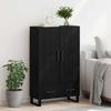 Highboard in Black Oak Look 69.5 x 30 x 115 cm Particleboard