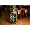 Creative Cooper Wooden Barrel Wine Rack Bar Cabinet Storage Furniture Bottle Alcohol Minibar Garden Bar 80cm Wenge