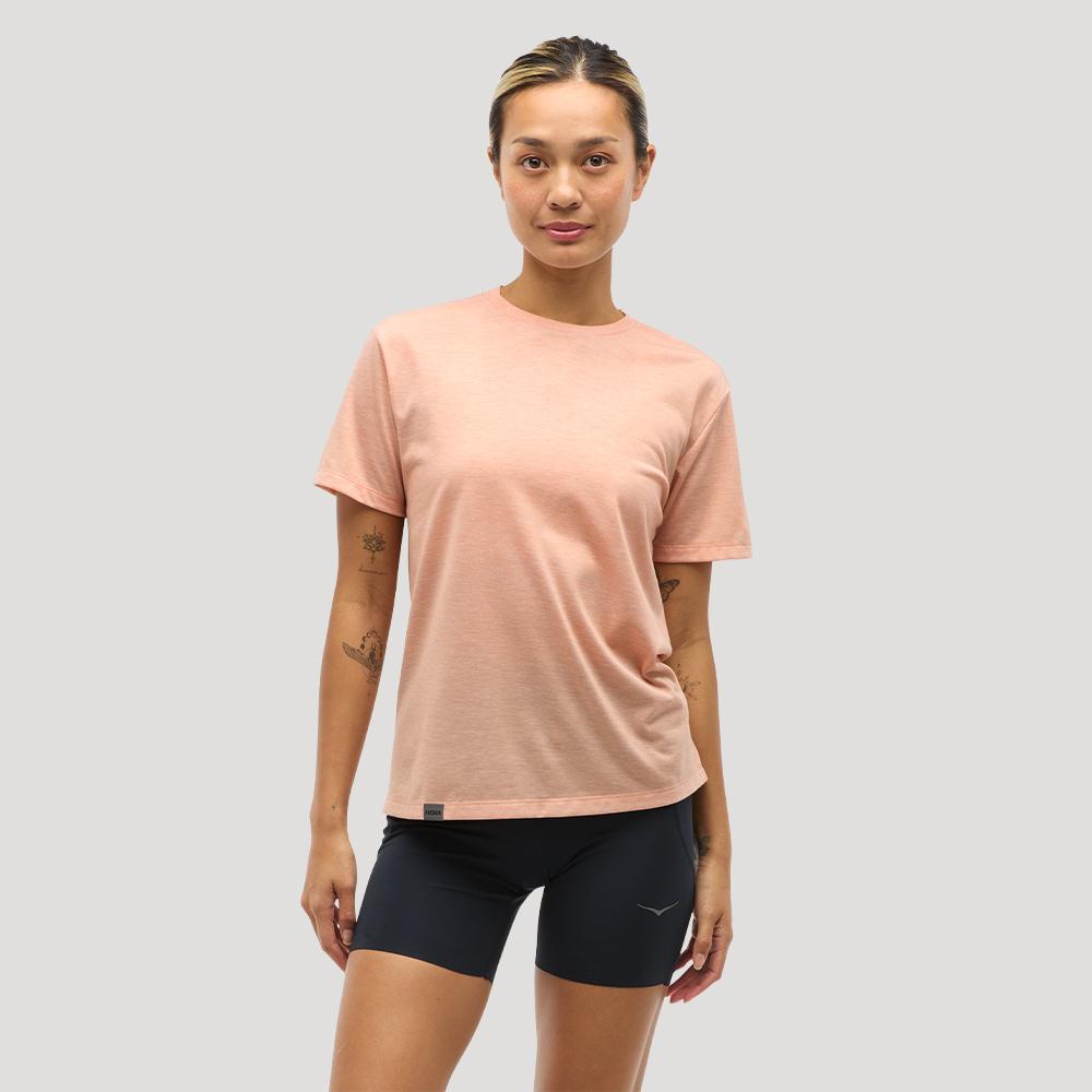 [hoka] Hoka Women s GlideTech Short Sleeve 1164159-DRY XS