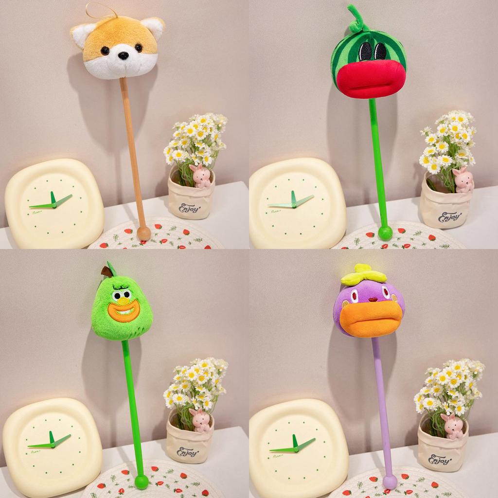 Big Mouth Animal Plush Toy Stick Cute Practical Girl Pendant Hammer Stick Doll