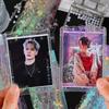 30pcs/pack Aesthetics Frame Decor Stickers Twinkle Gold Foil Collage Scrapbooking Materials Waterproof PET DIY Stickers