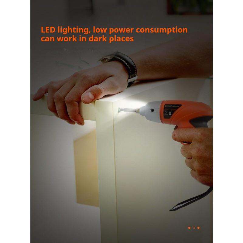 Woodworking Home Repair DIY 3.6V USB Cordless Lithium Drill Screwdriver Electric Hardware Tools Set