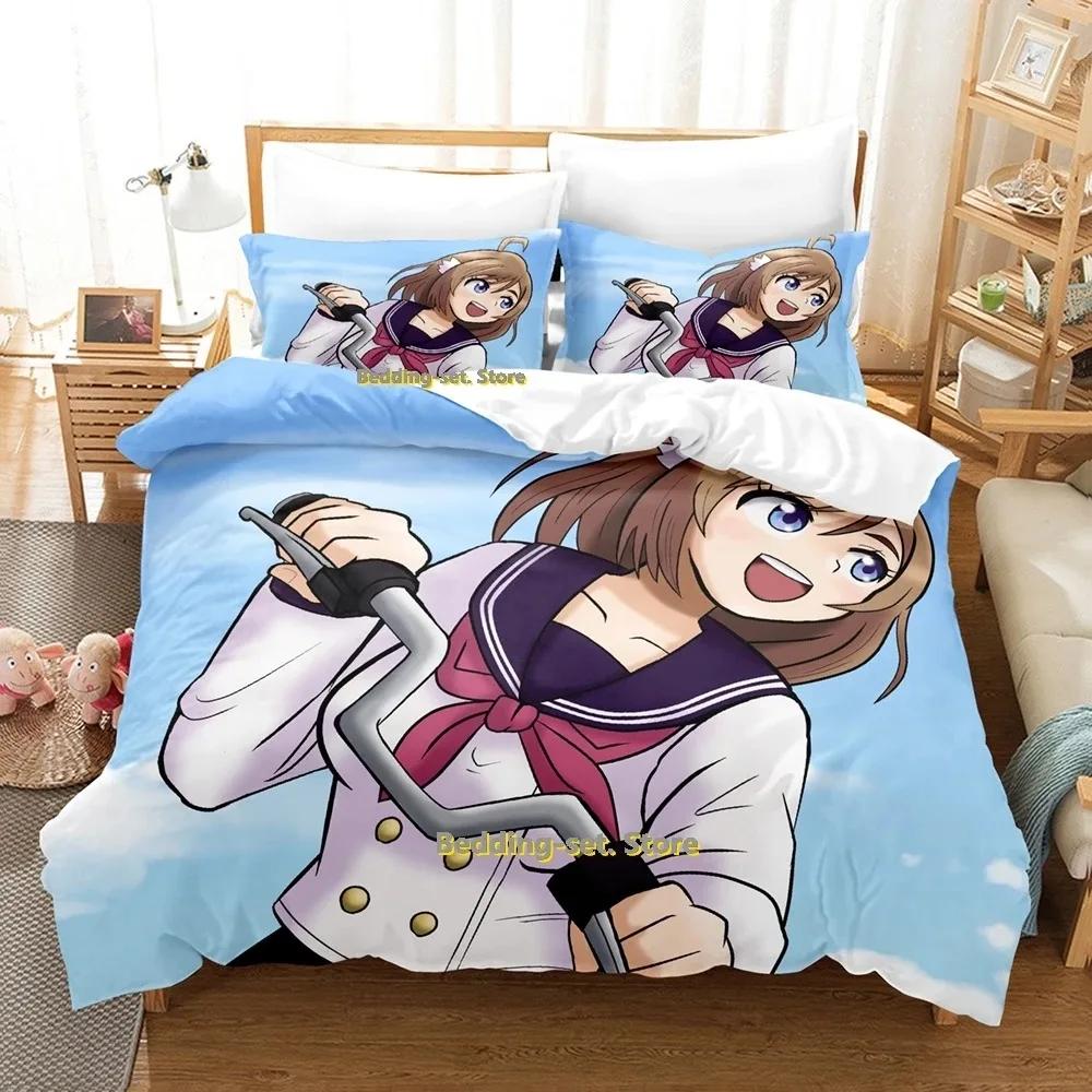 Bakuon!! Bedding Set Single Twin Full Queen King Size Bed Set Adult Kid Bedroom Duvetcover Sets 3D Print Anime Bed Sheet Set