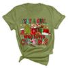 Christmas Printed Fashionable Women's T-shirt Christmas Trend Pure Cotton Casual Sportswear T-Shirts Women’s