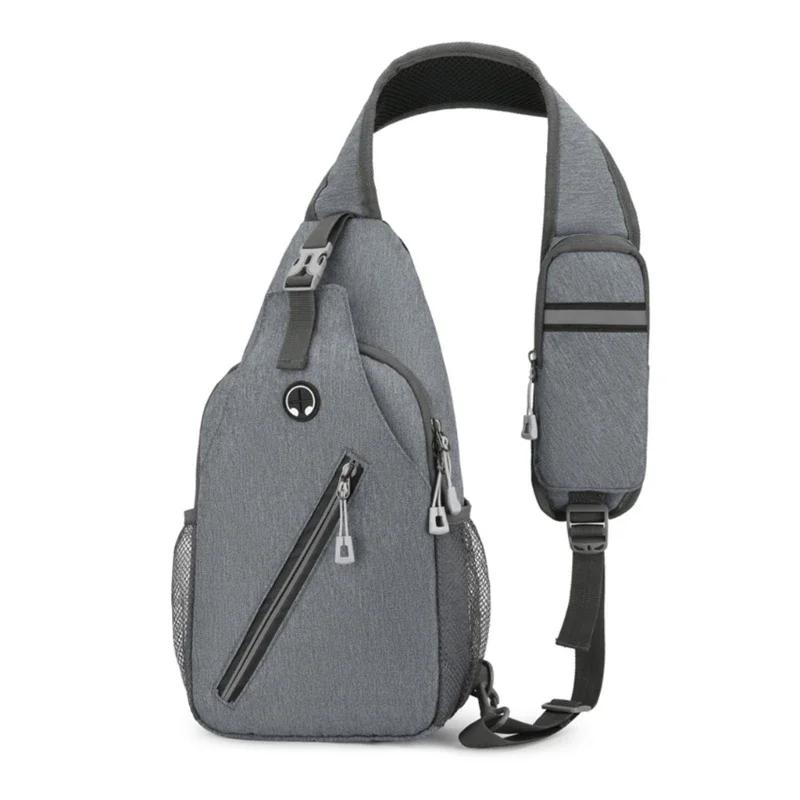 Fashion Boy Shoulder Bags Water Resistance Crossbody Bag Men Multi Functional Chest Bag Travel Sports Backpacks Handbag