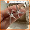 925 Sterling Silver Vintage Earrings For Women Trendy Simple Flower Pearl Earring Jewelry Prevent Allergy Party Accessories