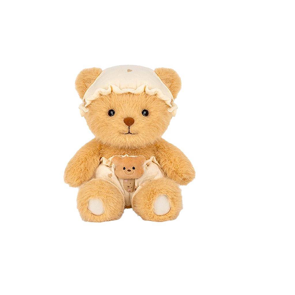 Sweet Dream Lace Hat Puppy Plush Toy Bedside Doll Holiday Gift Sleeping Doll