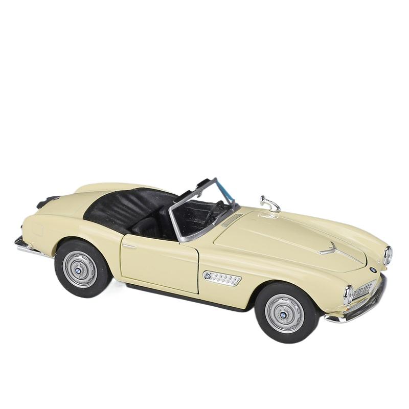 WELLY 1/24 BMW 507 Alloy Sports Car Model Diecast Metal Classic Car Vehicles Model High Simulation Collection Childrens Toy Gift