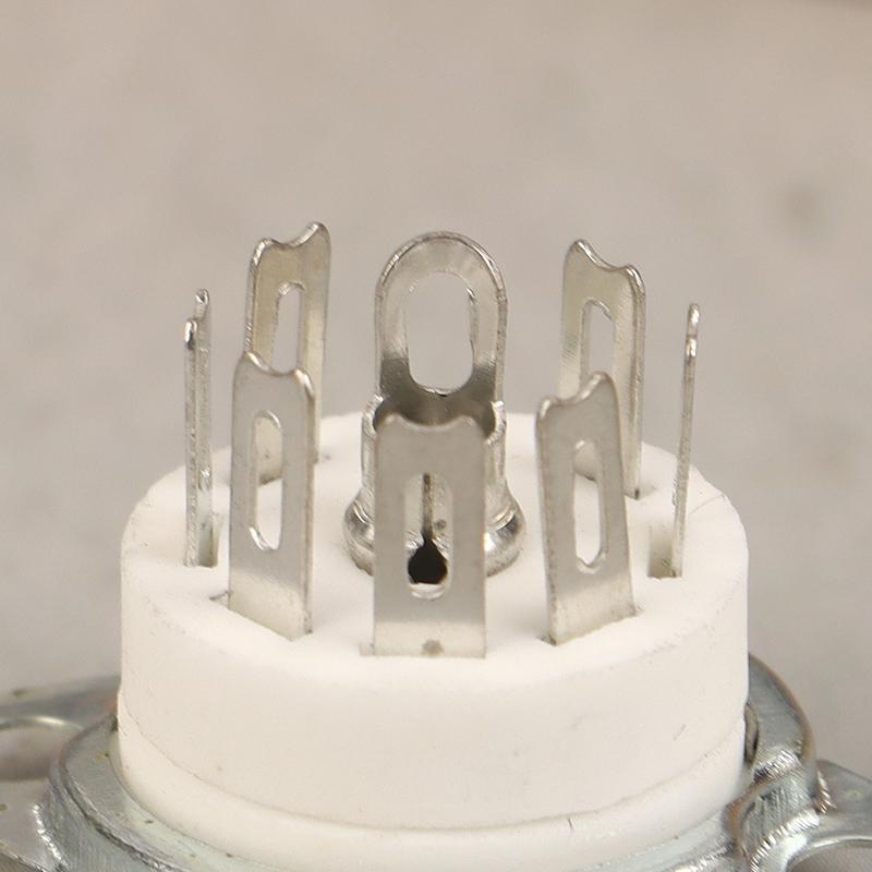 2 Pcs 7Pin B7G Ceramic Vacuum Tube Socket Valve Base For 6Z4/Eaa91/Ec92, Etc. Vintage Audio Amplifier Diy Chassis Mount