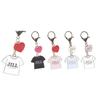 Toys Spirits JILL by JILL STUART Logo T-shirt Metal Keychain X 5-piece Set Complete Gachapon Capsule Toy