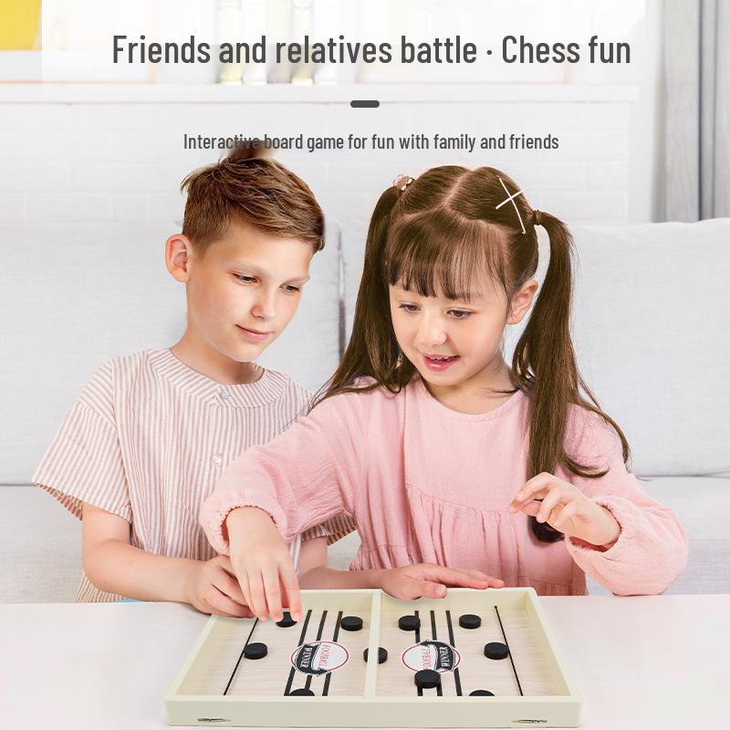 Bouncy Chess Ice Hockey Bumper Table Game