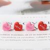 50/100x Beads Love Heart Shape  Spacer Beads for Bracelet Necklace Earring Making DIY Jewelry Crafts Tool