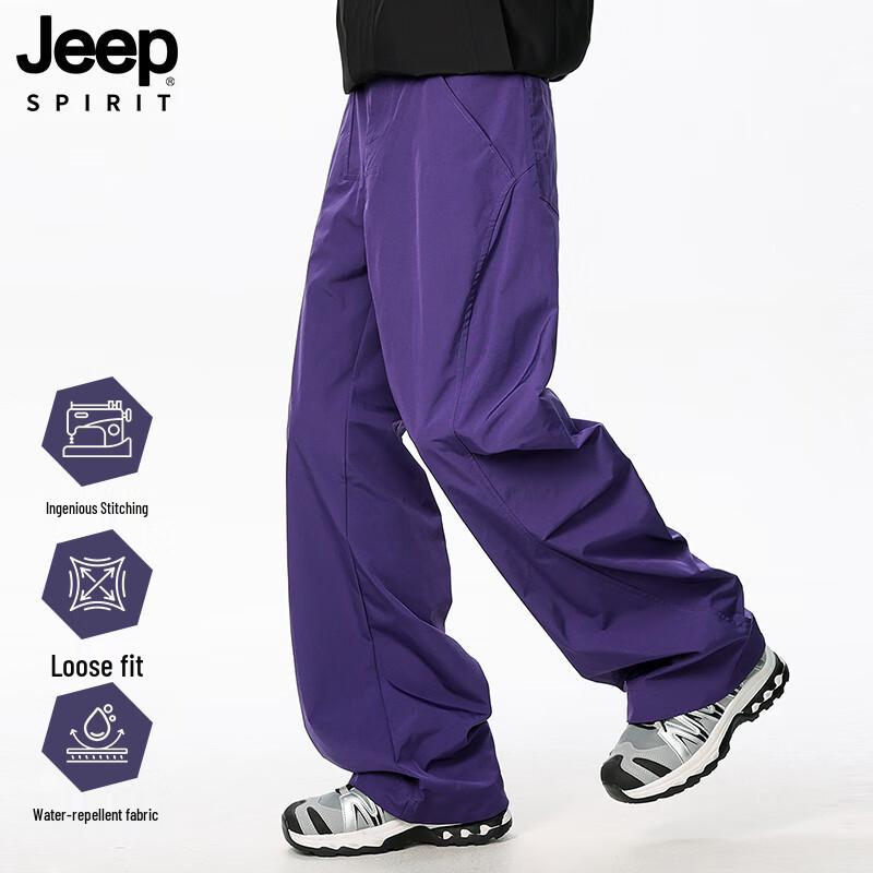JEEP SPIRIT Men's Loose Outdoor Cargo Pants