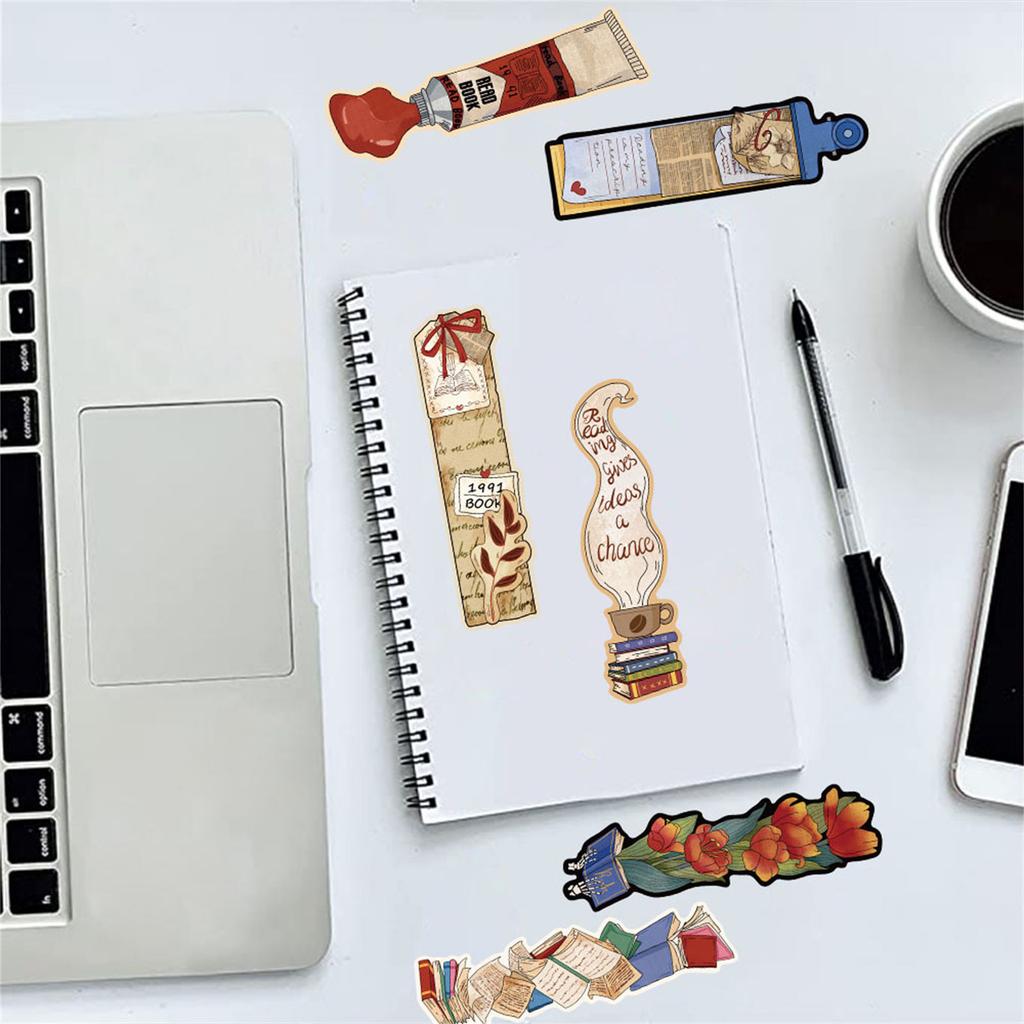 30 Blatt/Set Retro Lesezeichen Unregelmäßiger Seitenmarker Buchmarker Kreative Papier Lesezeichen zum Lesen