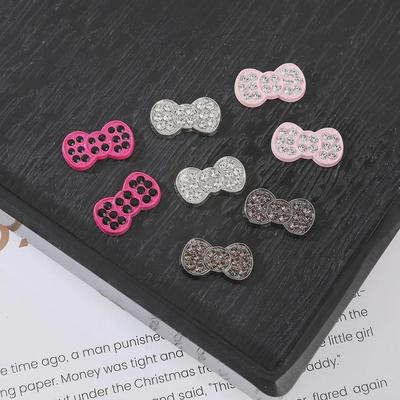 Cartoon Bowknot Hairpin & Shoe Charms - DIY Childlike Mobile Phone Case Jewelry