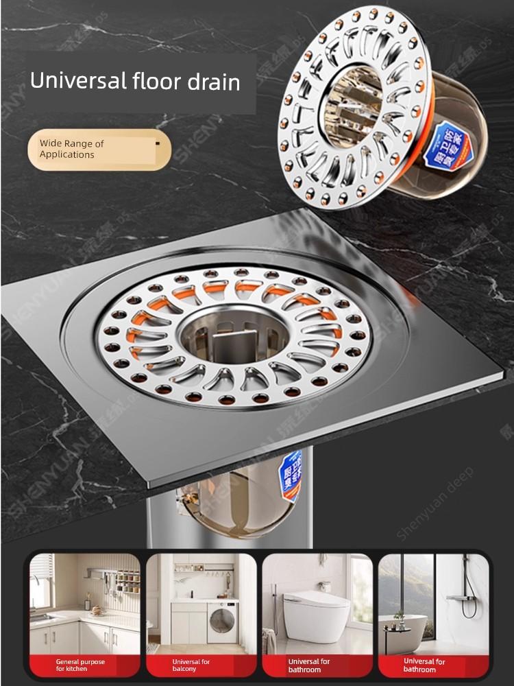 Universal Anti-Odor Core for Bathroom Floor Drain, Anti-Insect and Anti-Odor Seal for Toilet Drain Pipes