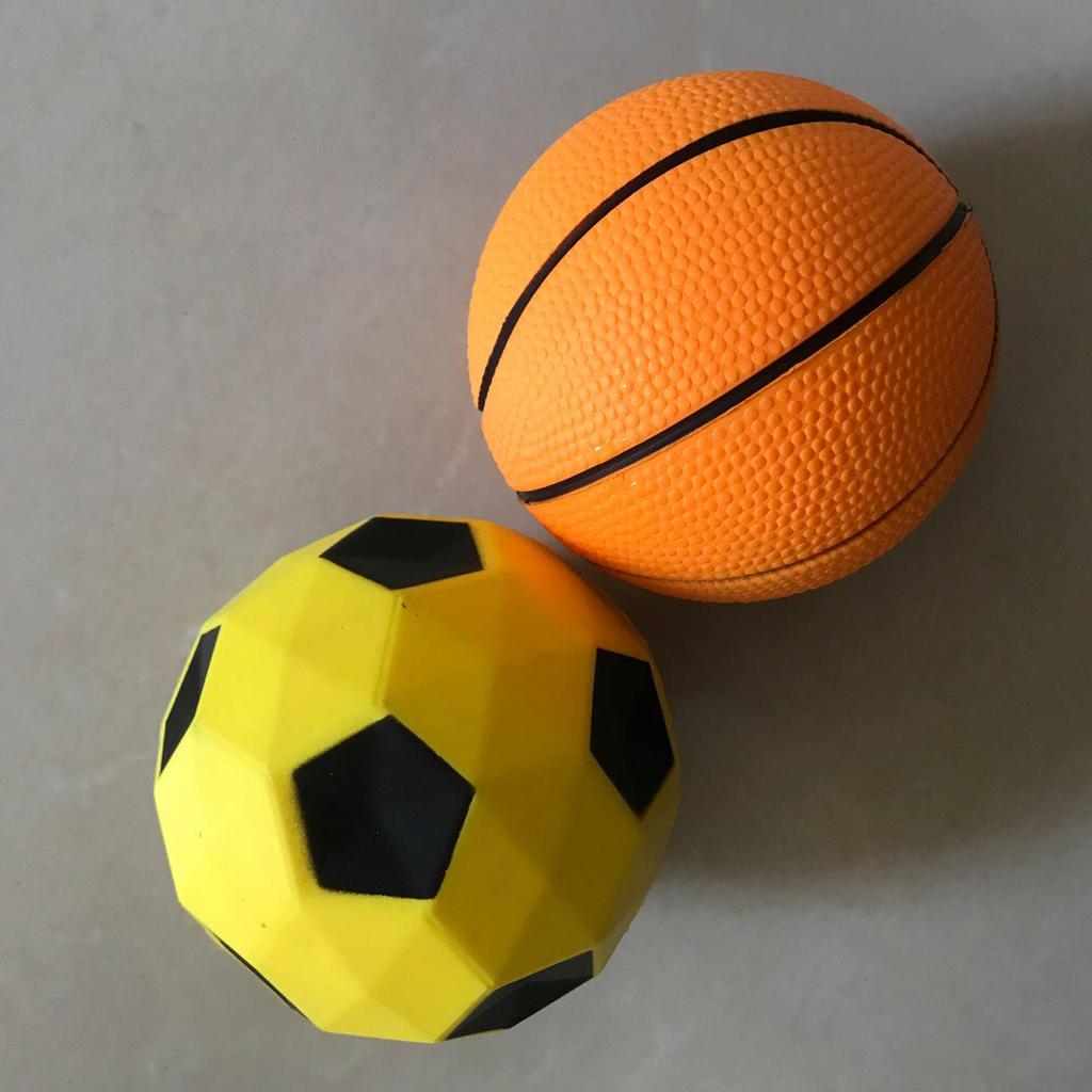 PU Soft Sponge Ball Set: 12.5cm Elastic Toy Balls for Kids - Football, Basketball, Rugby