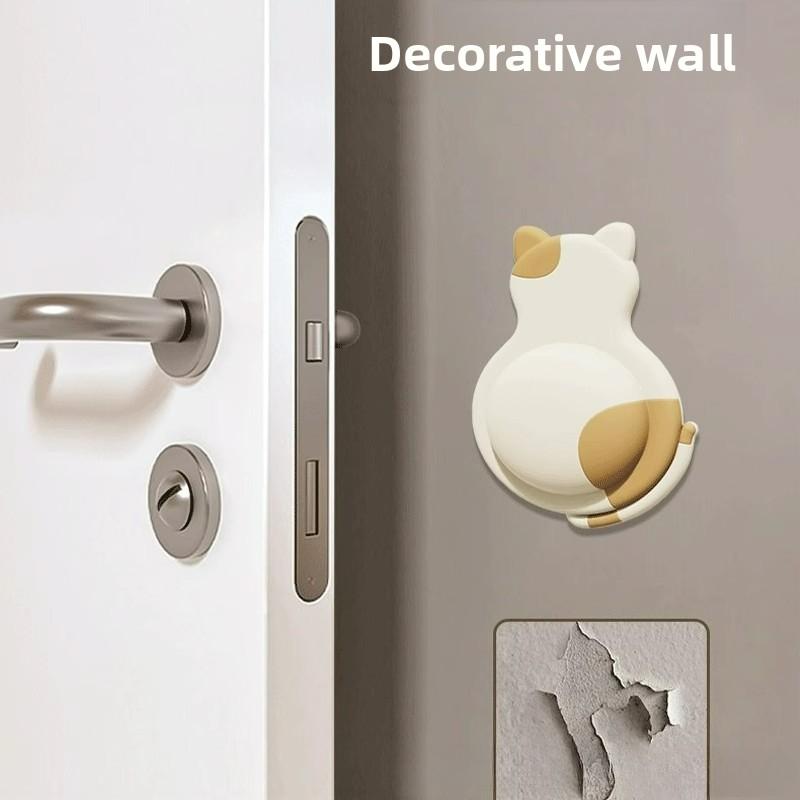 Cute Animal Shape Soft Rubber Door Anti-collision Pad Refrigerator Door Back Wall Sticker Buffer Pad