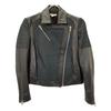 Helmut Lang Black Mixed Material Leather Double Rider's Jacket Jacket P blackUsed
