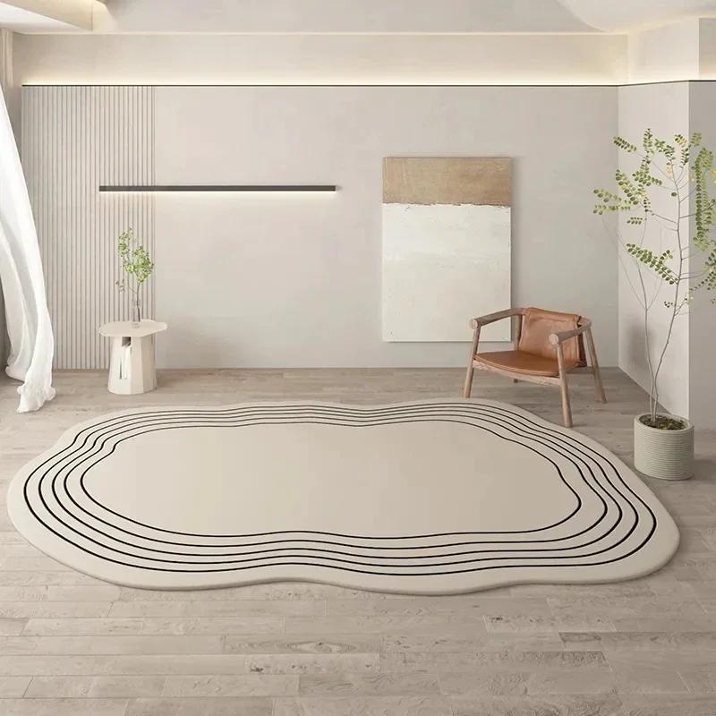 Living Room Carpet Irregular Rug Home Decoration Modern Bedroom Lounge Large Area Rugs Soft Thickened Fluffy Plush Floor Mat