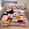 Mickey Minnie'S Love Print 3Pcs Bedding Setduvet Cover With 2 Bedropillowcase Home Birthday Gift