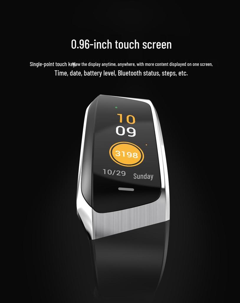 E18 Smart Waterproof Sports Bracelet: Heart Rate, Pedometer & Blood Pressure Monitor for Adults & Children.