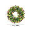 43CM Spring Wreath Artificial Eucalyptus Flower Garland Door Wall Hanging Home Decor Festival Holiday Wedding Party Decoration