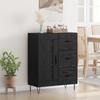 Sideboard Black Oak 69.5 X 34 X 90 Cm Particleboard