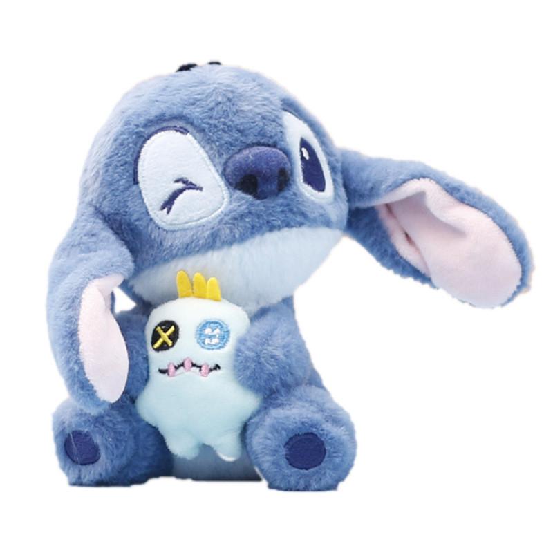 Disney Stitch Plush Toy Keychain Stuffed Doll Backpack Pendant Cute Kids Gift