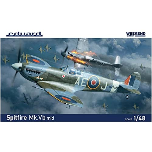 Eduard 1/48 Scale Weekend Edition Royal Air Force Spitfire Mk.5b Mid-Model Plastic Model Kit EDU84186