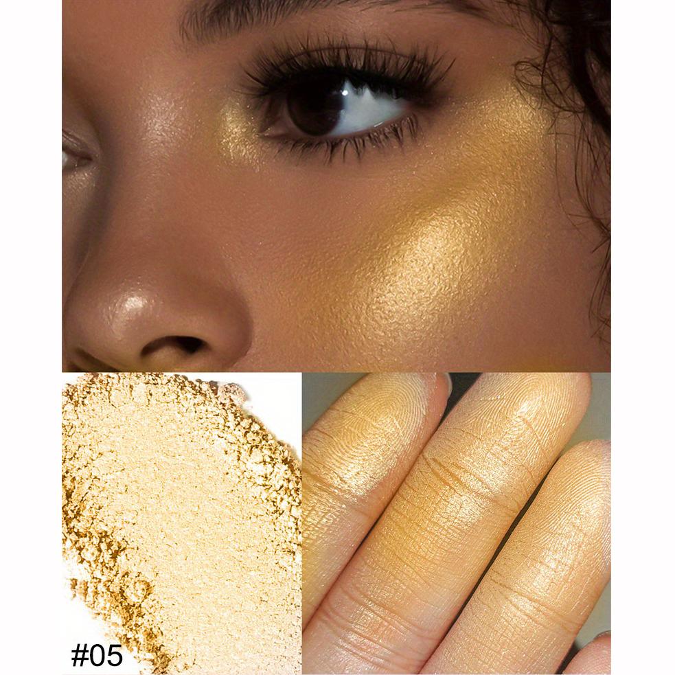 Rose Diamond Highlighter Powder Palette, Blush Palette Face Highlighting Contouring, Pearlescent Eyeshadow Highlighter, Makeup Gift for Women