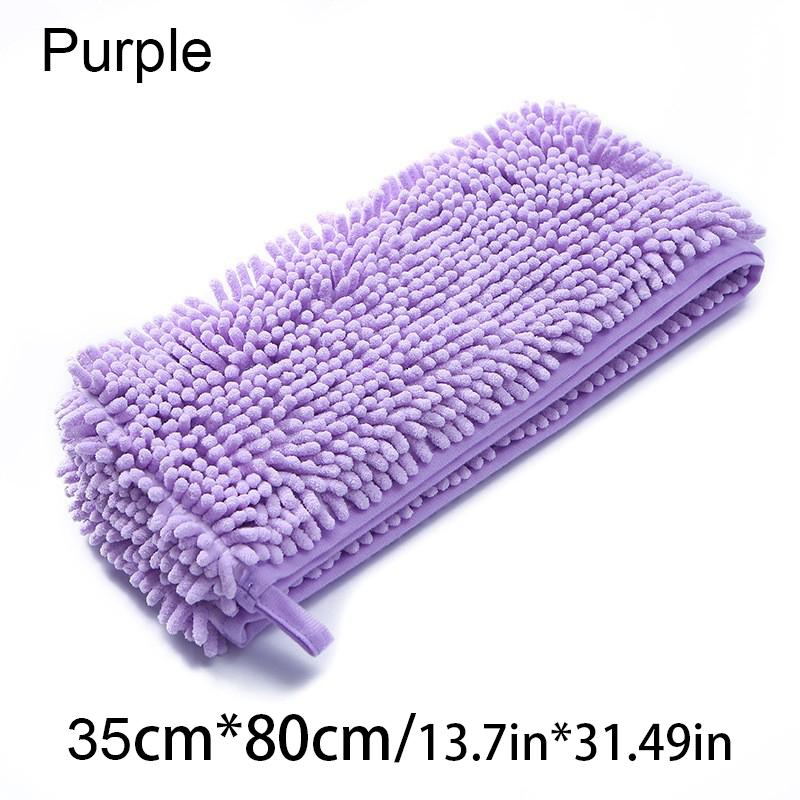 Pet Soft Bath Towel Dog Cat Chenille Super Absorbent Dog Towel Quick Drying Soft Thick Safe Breathable Puppy Pet Bath Towel фиолетовый
