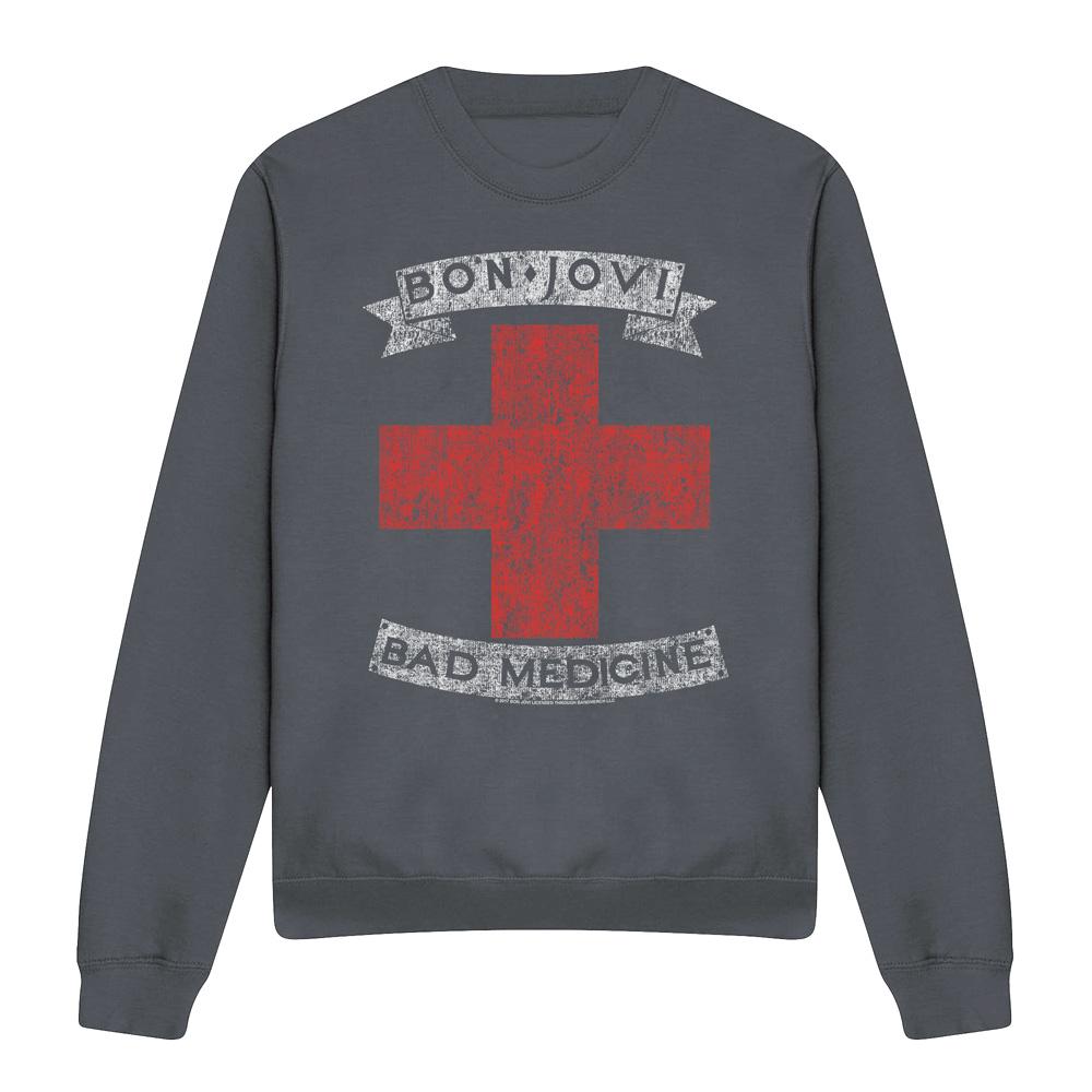 Bon Jovi Unisex Adult Bad Medicine Sweatshirt