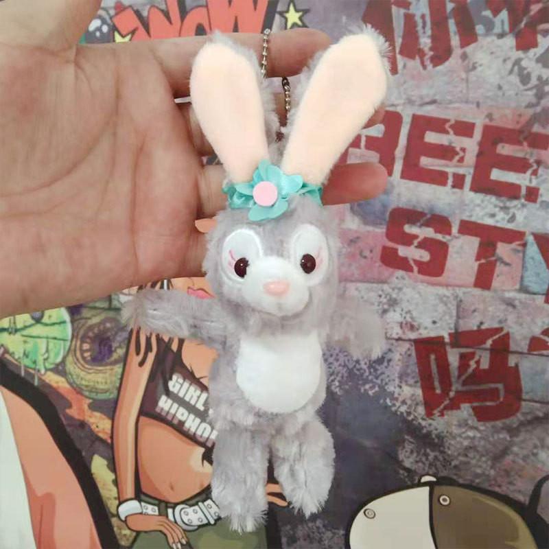 

Adorable Cartoon Starry Duffy Plush Toy Backpack Keychain Doll Accessory Rabbit Bead Stand Star
