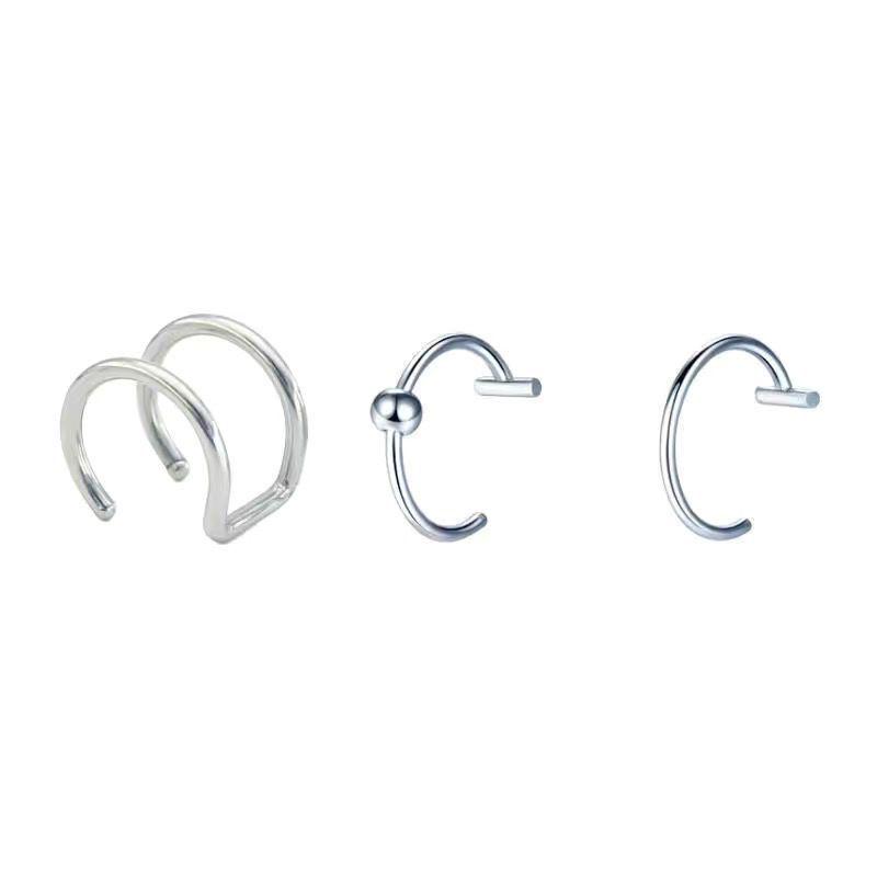 

Кольцо для губ «Волчий зуб» без прокола — серебро 925 пробы, безболезненно, надежно, дизайн ногтей «Горячая девушка-дьявол» Single Line with Bead