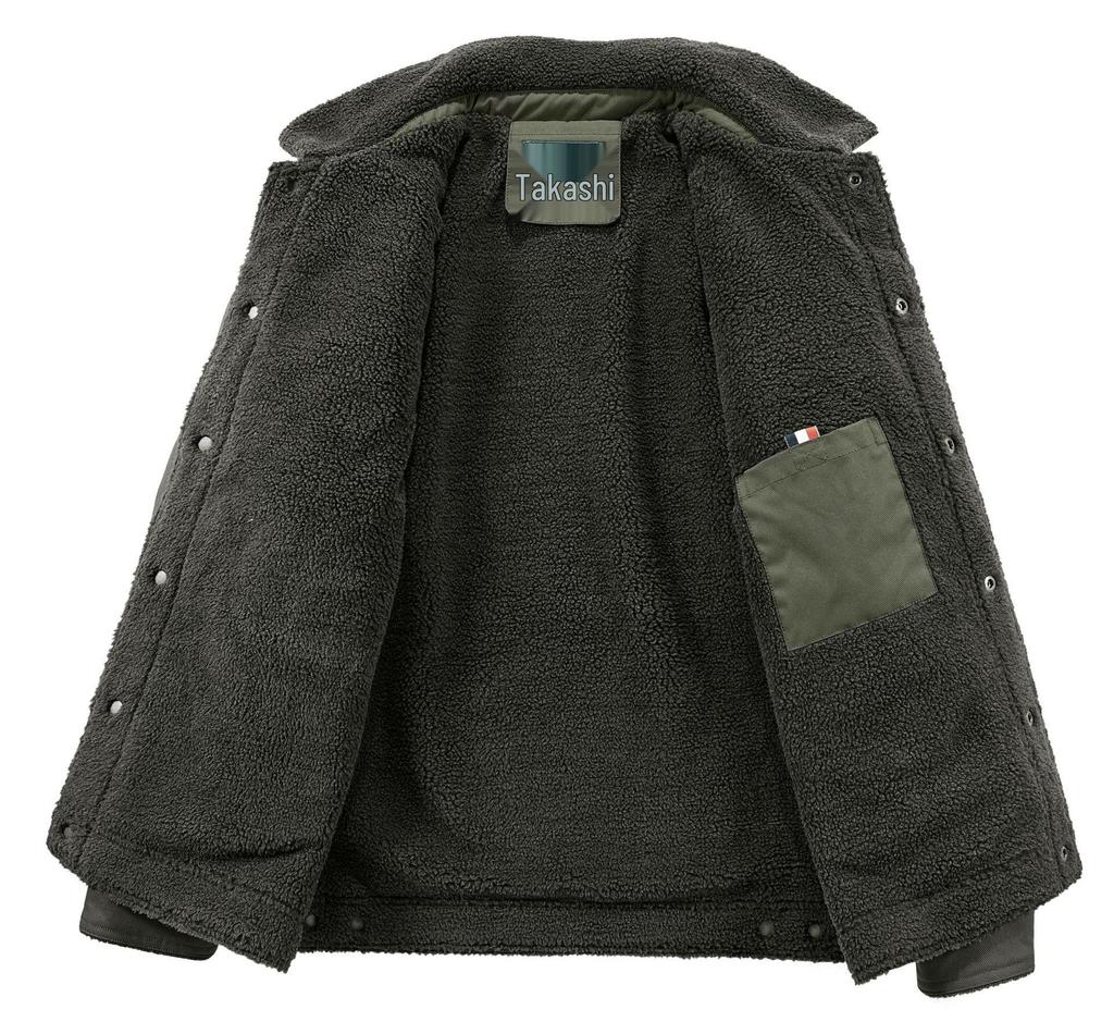 Herren Winterjacke mit Fleecefutter 2022: Trendiger lockerer Schnitt, dicker lässiger Baseballmantel