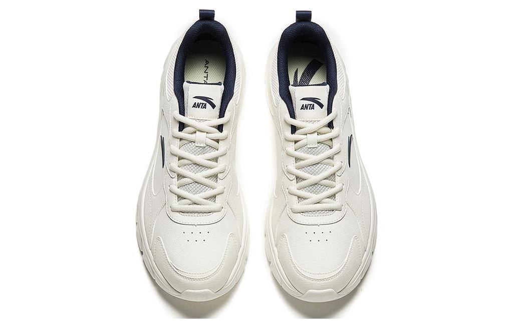 Men's Sneakers Anta Slip Resistant, Abrasion Resistant, Lightweight Low top Running Shoes Men's White