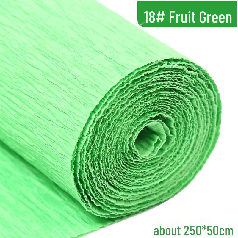 Thickened Colored Crepe Paper for DIY Flower Making: Pleated, Rolled Edge Handmade Material.
