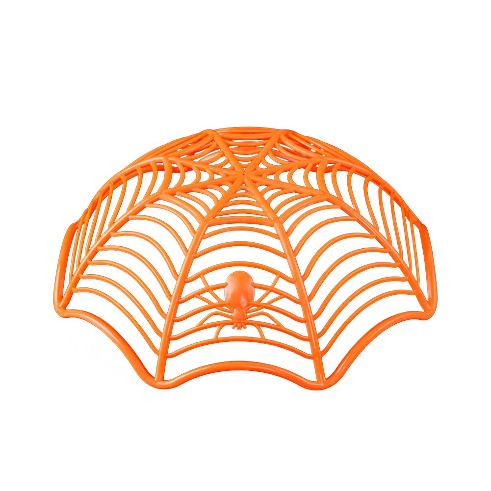 

Модные украшения фестиваль креативный паук фрукты тарелка печенье конфеты корзина паутина чаша Хэллоуин вечеринка Декор оранжевый
