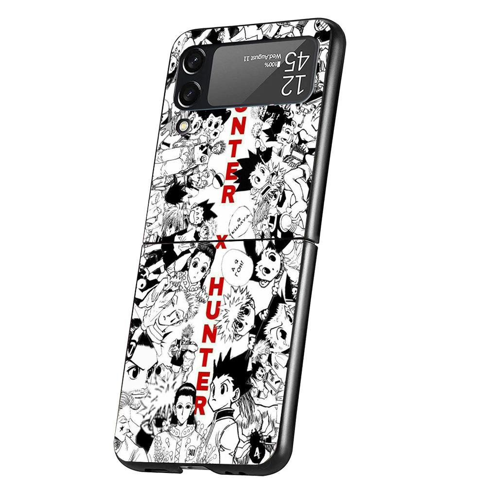 

Anime Hunter X Cover Phone Case For Samsung Galaxy Z Flip 7 6 5 4 3 5G Flip7 Flip6 Flip5 Flip4 Flip3 Black Fundas Shell Galaxy Z Samsung Z Flip 7