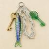 Versatile Fishing Culture Charm Keychain with Lifelike Bionic Fish Design Keyrings Pendant for Practical Decors Use