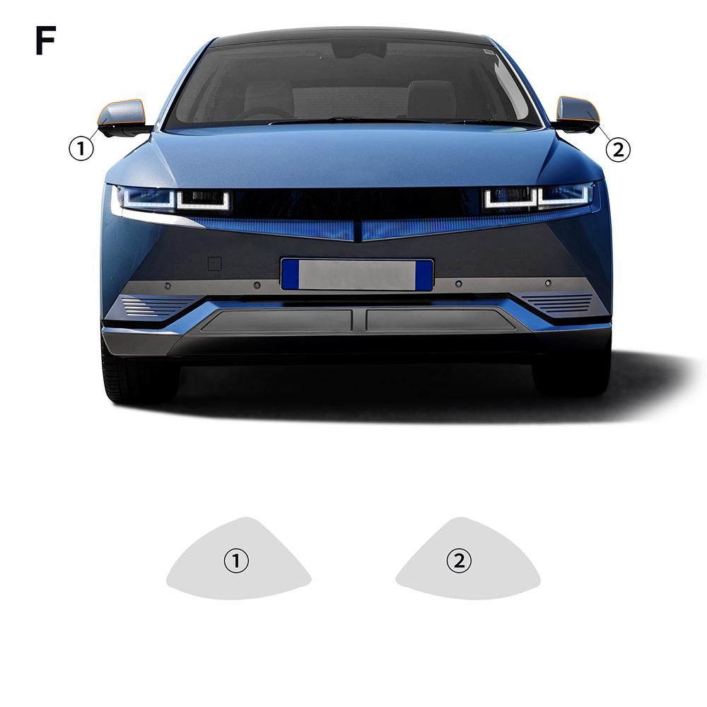 Maniglia Porta Triangolare Pellicola Protettiva Vernice PPF per Hyundai IONIQ 5 2022-2024 8.5mil TPU