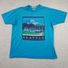 Vintage Seattle Shirt Mens XL Hanes Fifty-Fifty Boat Graphic Made USA 80s