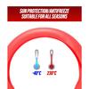 Universal Anti-Slip Silicone Steering Wheel Cover - Comfort Grip for 14-16 Inch Wheels, All-Weather Use & Easy Installation
