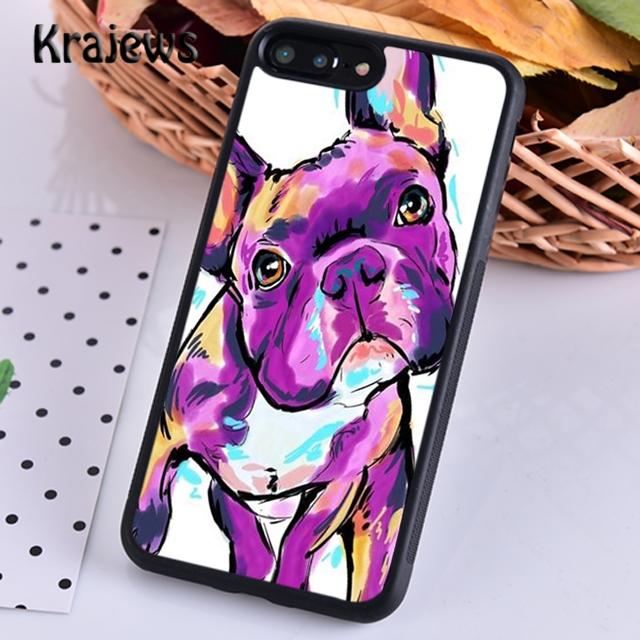 Krajews Cute Funny French Bulldog Soft Phone Case Cover For iPhone 14 5 6s 7 8 Plus XR XS 11 12 13 Pro Max Samsung S21 S22ultra