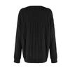 Women's Fashion Long Sleeve Ribbed Elegant Commuting And Casual Top