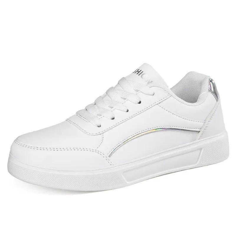 Fashion Hot Sell Women's Shoes Lightweight Casual Shoes Fashion Walking Shoes White Lace-up Sneakers Plus Size Platform Vulcanized Shoe