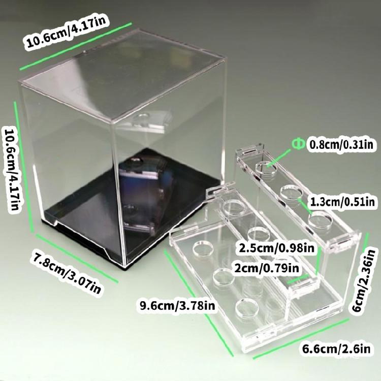 Practical Acrylic Storage Box Sturdy Acrylic Crystal Holder For Safe Display Of Valuable Stones In Various Settings