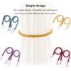 2 Pieces Home Hotel Polyester Curtain Holdback Living Room Bedroom Drape Tieback Decorative Holder Waved Rope Decor