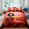 Musical Bedding Set Queen Size Music Theme Bedding Duvet Cover Set for Boys Decor Disc Comforter Cover Set Record Quilt Cover